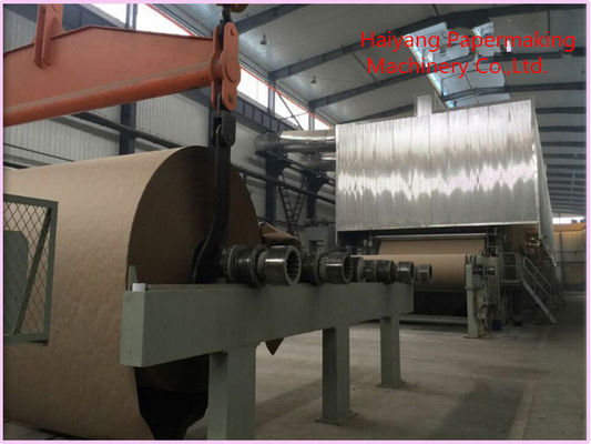 Μηχανήματα κατασκευής χαρτιού Kraft 100m/min 3400mm 50T/D για πλέξιμο