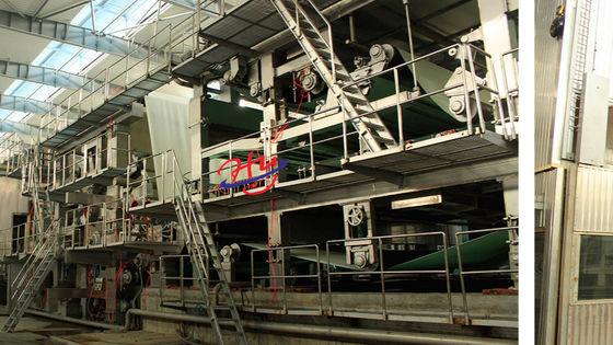 Μεσαία μηχανή για την παραγωγή χαρτιού Μηχανή για την παραγωγή χαρτιού Kraft 200m/min 4000mm