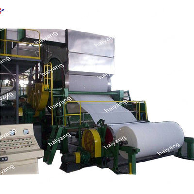 Ημισεληνοειδής υψηλής ταχύτητας χαρτιού τουαλέτας μηχανή εγγράφου μηχανών wastepaper ανακυκλωμένη