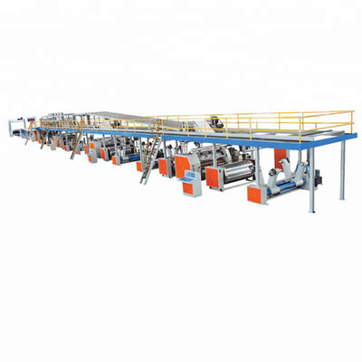 Ζαρωμένη γραμμή παραγωγής κιβωτίων χαρτοκιβωτίων που κατασκευάζει τη μηχανή