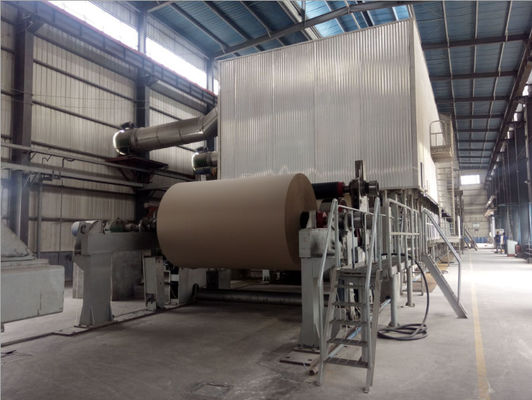 Μηχανή κατασκευής χαρτιού Kraft 4300mm 180m/min Υψηλής ποιότητας θραύσματα ξύλου/στέλφους σιταριού