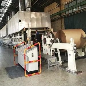90-140g Μηχανή κατασκευής χαρτιού Kraft Στάλος σιταριού/στάλος βαμβακιού 500m/Min 90-140gm